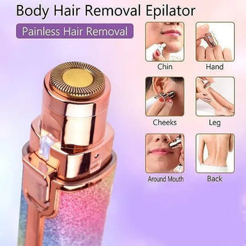 Rechargeable 2-in-1 Ladies Trimmer With Rotary Blade (Eyebrow Trimmer & Shaver)